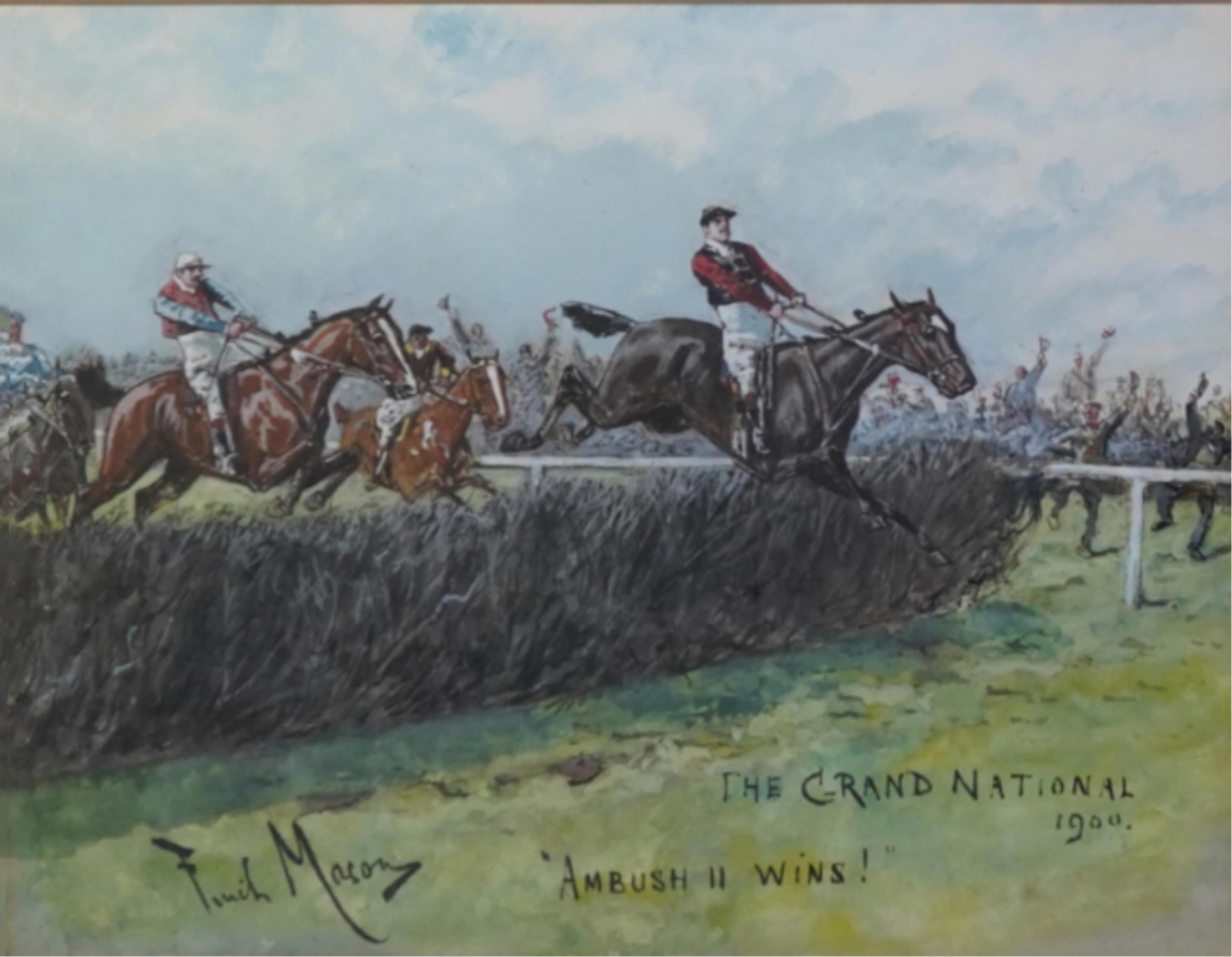 George Finch Mason, (1850-1915), 'Ambush II Wins! The Grand National, 1900'